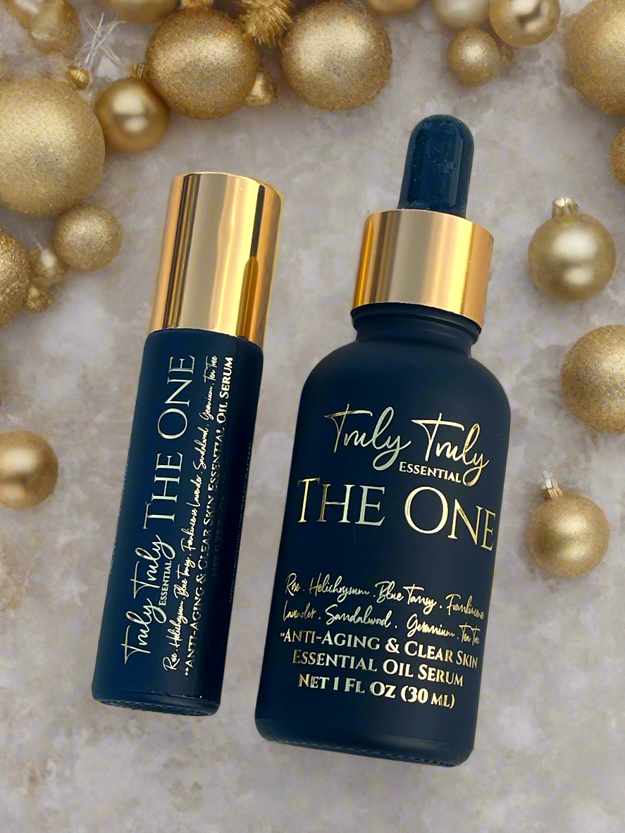 **PRE ORDER** Next Batch "The One" Anti Aging & Clear Skin Essential Oil Serum .3 oz Roller Bottle