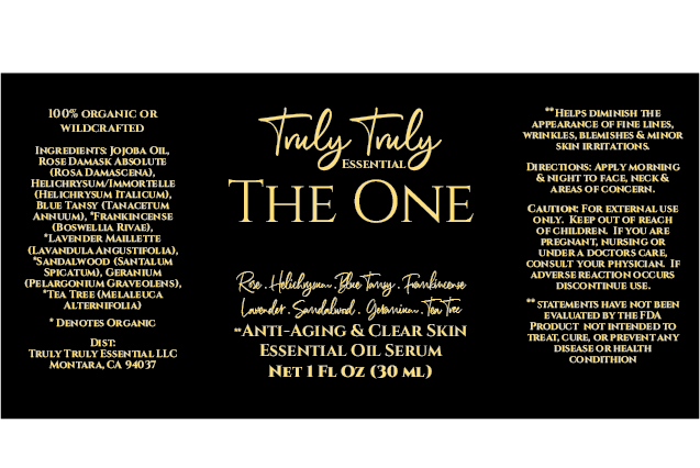 "The One"      Anti Aging & Clear Skin Essential Oil Serum 1 oz bottle